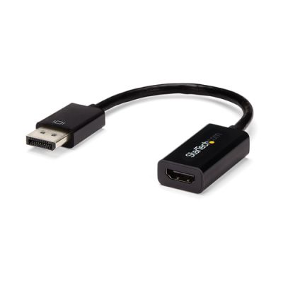 StarTech.com DisplayPort auf HDMI 4k @ 30Hz Adapter - DP 1.2 zu HDMI Video und Audio aktiv Konverter