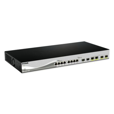 D-Link DXS-1210-12SC/E Netzwerk-Switch Managed L2 10G Ethernet (100/1000/10000) 1U Schwarz, Silber