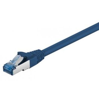 M-Cab CAT6A Netzwerkkabel S-FTP,PIMF, halogenfrei, 10GB, blau, 1.50m