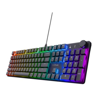 Trust GXT 866 Torix Tastatur USB QWERTZ Deutsch Schwarz