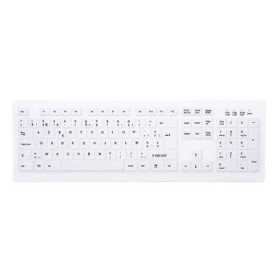 CHERRY AK-C8100F-FUS-W/BE Tastatur RF Wireless AZERTY Belgisch Weiß