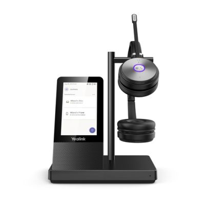 Yealink WH66 Dual Teams Persönliches Audio-Konferenzsystem Kabellos Kopfband Büro/Callcenter USB Typ-A Bluetooth Ladestation Schwarz