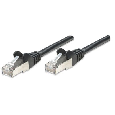 Intellinet Netzwerkkabel, Cat5e, SF/UTP, CCA, Cat5e-kompatibel, RJ45-Stecker/RJ45-Stecker, 3,0 m, schwarz