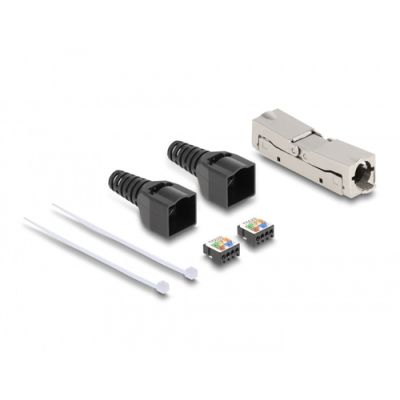 DeLOCK 87064 Drahtverbinder LSA Schwarz, Metallisch