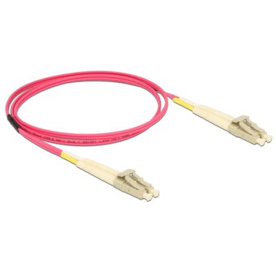 DeLOCK 84640 Glasfaserkabel 1 m LC OM4 Violett