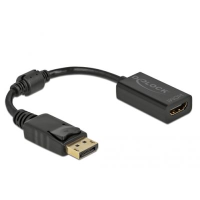 DeLOCK 61011 Videokabel-Adapter 0,15 m DisplayPort HDMI Schwarz