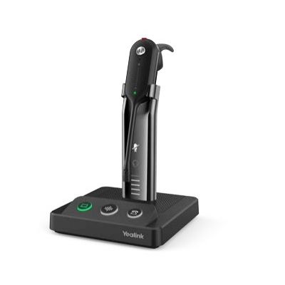 Yealink WH63 Portable UC Kopfhörer Kabellos Ohrbügel, Kopfband, Nackenband Büro/Callcenter Ladestation Schwarz