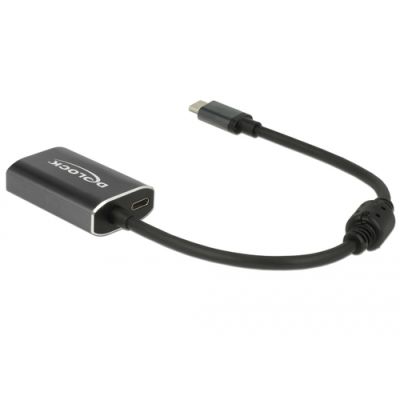 DeLOCK 62988 Videokabel-Adapter 0,2 m USB Typ-C HDMI Typ A (Standard) Grau