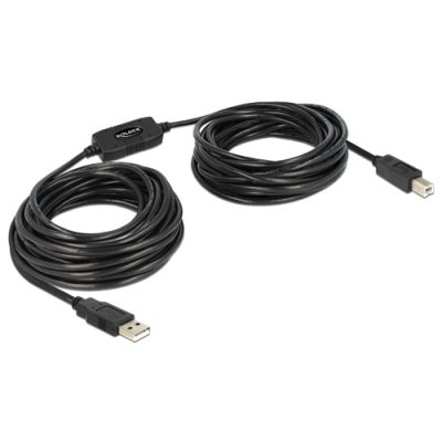 DeLOCK 11m, USB2.0-A - USB2.0-B USB Kabel USB A USB B Schwarz