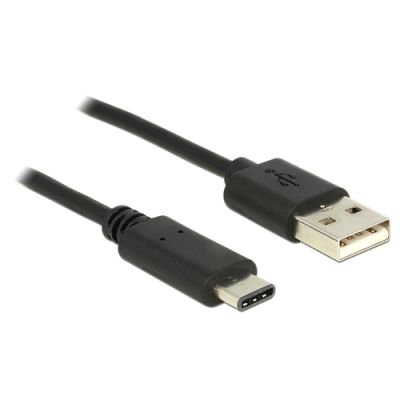 DeLOCK 0.5m, USB2.0-A/USB2.0-C USB Kabel 0,5 m USB A USB C Schwarz