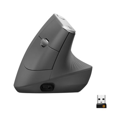 Logitech MX Vertical Maus rechts RF Wireless + Bluetooth Optisch 4000 DPI