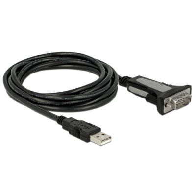 DeLOCK 66323 Serien-Kabel Schwarz 4 m USB Typ-A DB-9