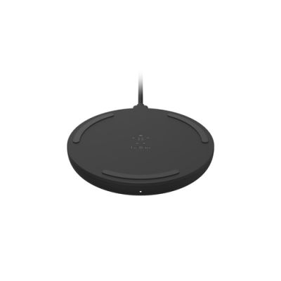 Belkin WIA001BTBK Ladegerät für Mobilgeräte Smartphone Schwarz AC Kabelloses Aufladen Schnellladung Draußen