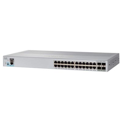 Cisco Catalyst WS-C2960L-SM-24TQ Netzwerk-Switch Managed L2 Gigabit Ethernet (10/100/1000) 1U Grau