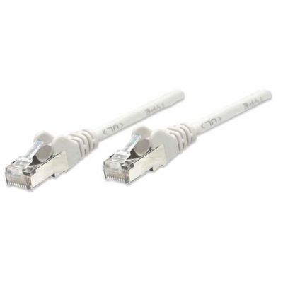 Intellinet Netzwerkkabel, Cat5e, SF/UTP, CCA, Cat5e-kompatibel, RJ45-Stecker/RJ45-Stecker, 7,5 m, grau