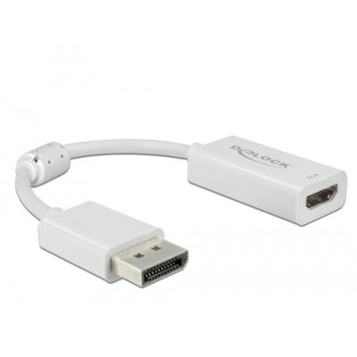 DeLOCK 63936 Videokabel-Adapter 0,1 m DisplayPort HDMI Weiß