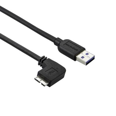 StarTech.com 50cm Slim Micro USB 3.0 Kabel linksgewinkelt