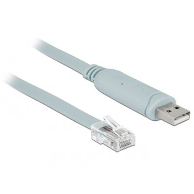 DeLOCK 63920 Serien-Kabel Grau 0,5 m USB 2.0 Type-A RJ45