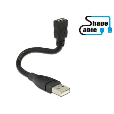 DeLOCK 0.15m, USB2.0-A/USB2.0 Micro-B USB Kabel 0,15 m USB A Micro-USB B Schwarz