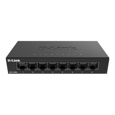 D-Link DGS-108GL Unmanaged Gigabit Ethernet (10/100/1000) Schwarz
