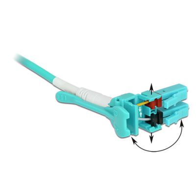 DeLOCK 85130 Glasfaserkabel 5 m LC OM3 Blau