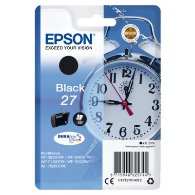 Epson Alarm clock Singlepack Black 27 DURABrite Ultra Ink