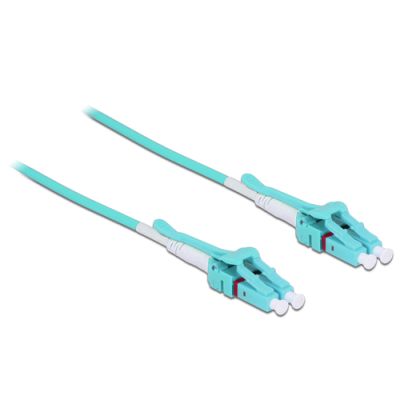 DeLOCK 85131 Glasfaserkabel 10 m LC OM3 Blau