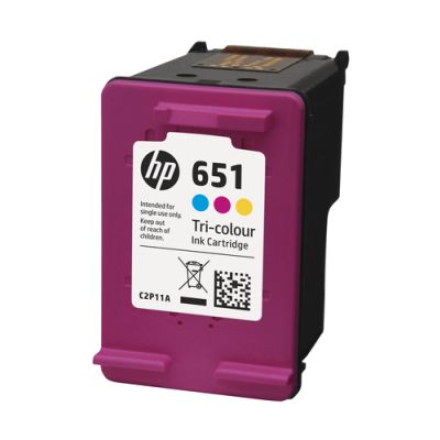 HP 651 Tri-color Original Ink Advantage Cartridge