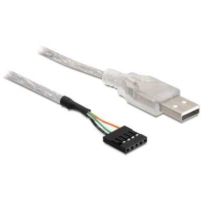 DeLOCK Cable USB 2.0-A male to pin header USB Kabel Silber