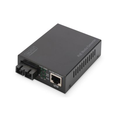 Digitus Gigabit PoE Medienkonverter, RJ45 / SC, MM, PSE