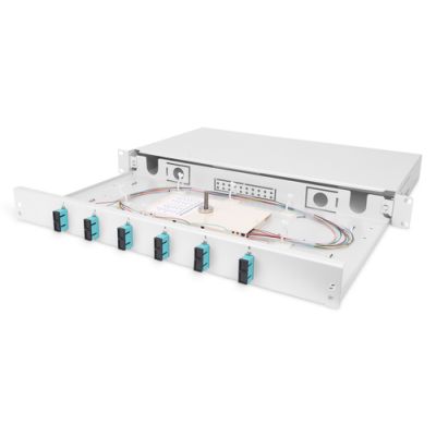 Digitus LWL Spleißbox, bestückt, SC, OM3