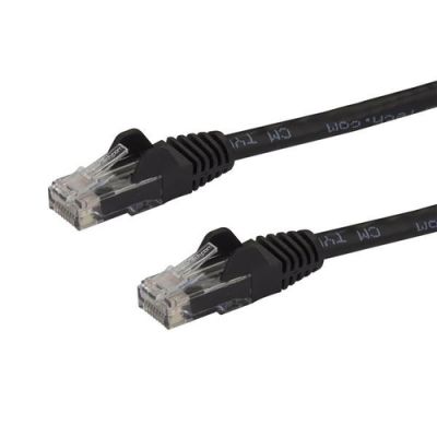 StarTech.com 7,5m CAT6-Kabel - schwarzes CAT6-Patchkabel - Snagless RJ45-Steckverbinder - ETL