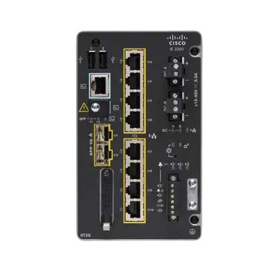 Cisco Catalyst IE-3300-8T2S-E Netzwerk-Switch Managed L2 Gigabit Ethernet (10/100/1000) Schwarz