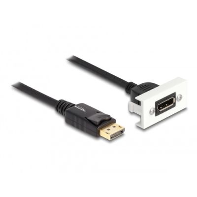 DeLOCK Easy 45 1 m DisplayPort Schwarz, Weiß