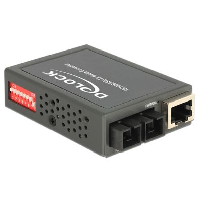 DeLOCK 86443 Netzwerk Medienkonverter 100 Mbit/s 1310 nm Einzelmodus Schwarz