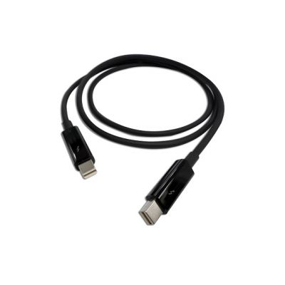 QNAP CAB-TBT10M Thunderbolt-Kabel 1 m Schwarz