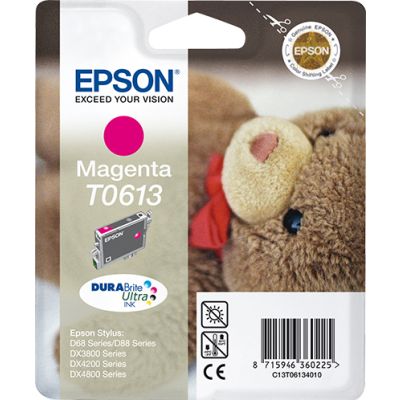 Epson Teddybear Singlepack Magenta T0613 DURABrite Ultra Ink