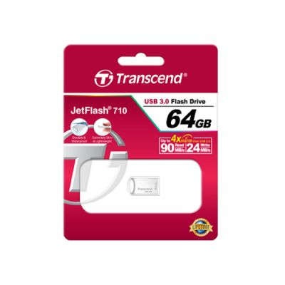 Transcend JetFlash 710S 64GB USB-Stick USB Typ-A 3.2 Gen 1 (3.1 Gen 1) Silber