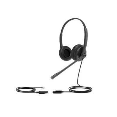 Yealink YHS34 Lite Dual Kopfhörer Kabelgebunden Kopfband Büro/Callcenter Schwarz
