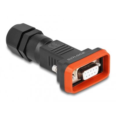 DeLOCK 87803 Drahtverbinder D-Sub/9 soldering pin Schwarz, Orange