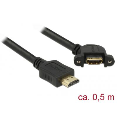 DeLOCK 85467 HDMI-Kabel 0,5 m HDMI Typ A (Standard) Schwarz