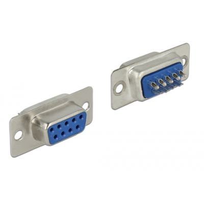 DeLOCK 65882 Drahtverbinder Sub-D 9 pin Blau, Silber