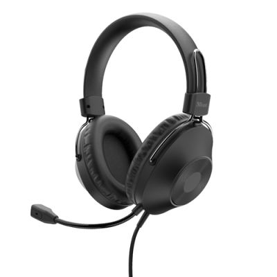 Trust Ozo Kopfhörer Kabelgebunden Kopfband Anrufe/Musik USB Typ-A Schwarz