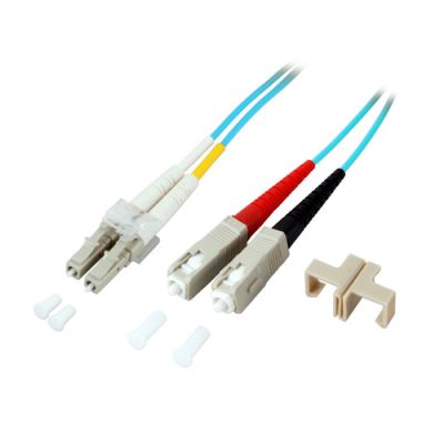 EFB Elektronik O0314.15 Glasfaserkabel 15 m LC SC OM3 Türkis