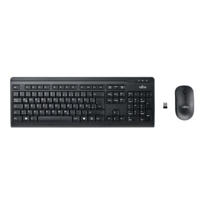 Fujitsu LX410 Tastatur Maus enthalten RF Wireless Schwarz