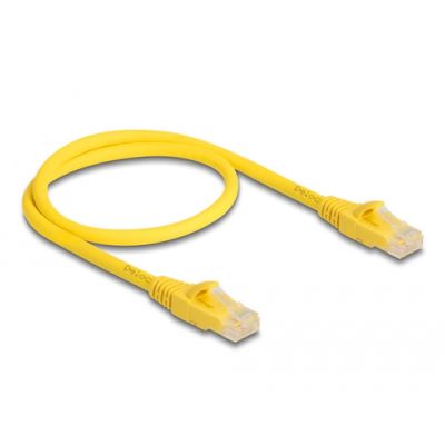 DeLOCK 80100 Netzwerkkabel Gelb 0,5 m Cat6a U/UTP (UTP)