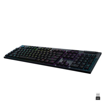 Logitech G G915 LIGHTSPEED Wireless RGB Mechanical Gaming Keyboard - GL Tactile Tastatur RF Wireless + Bluetooth Schweiz Karbon