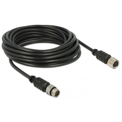 Navilock 62974 Serien-Kabel Schwarz 5 m M8