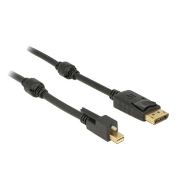 DeLOCK 83721 DisplayPort-Kabel 1 m Mini DisplayPort Schwarz