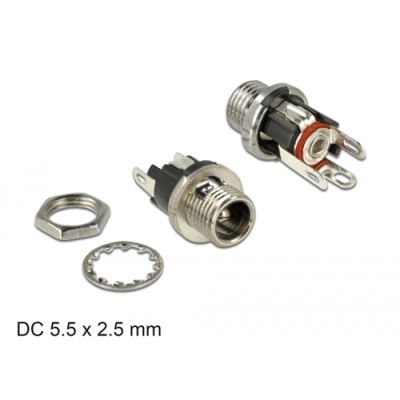 DeLOCK 89911 Drahtverbinder DC Schwarz, Nickel
